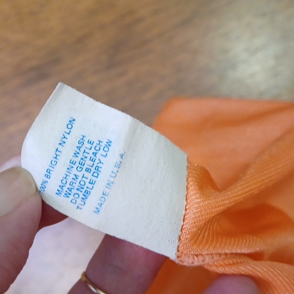 Vintage 70s orange caftan kaftan - Picture 5 of 5